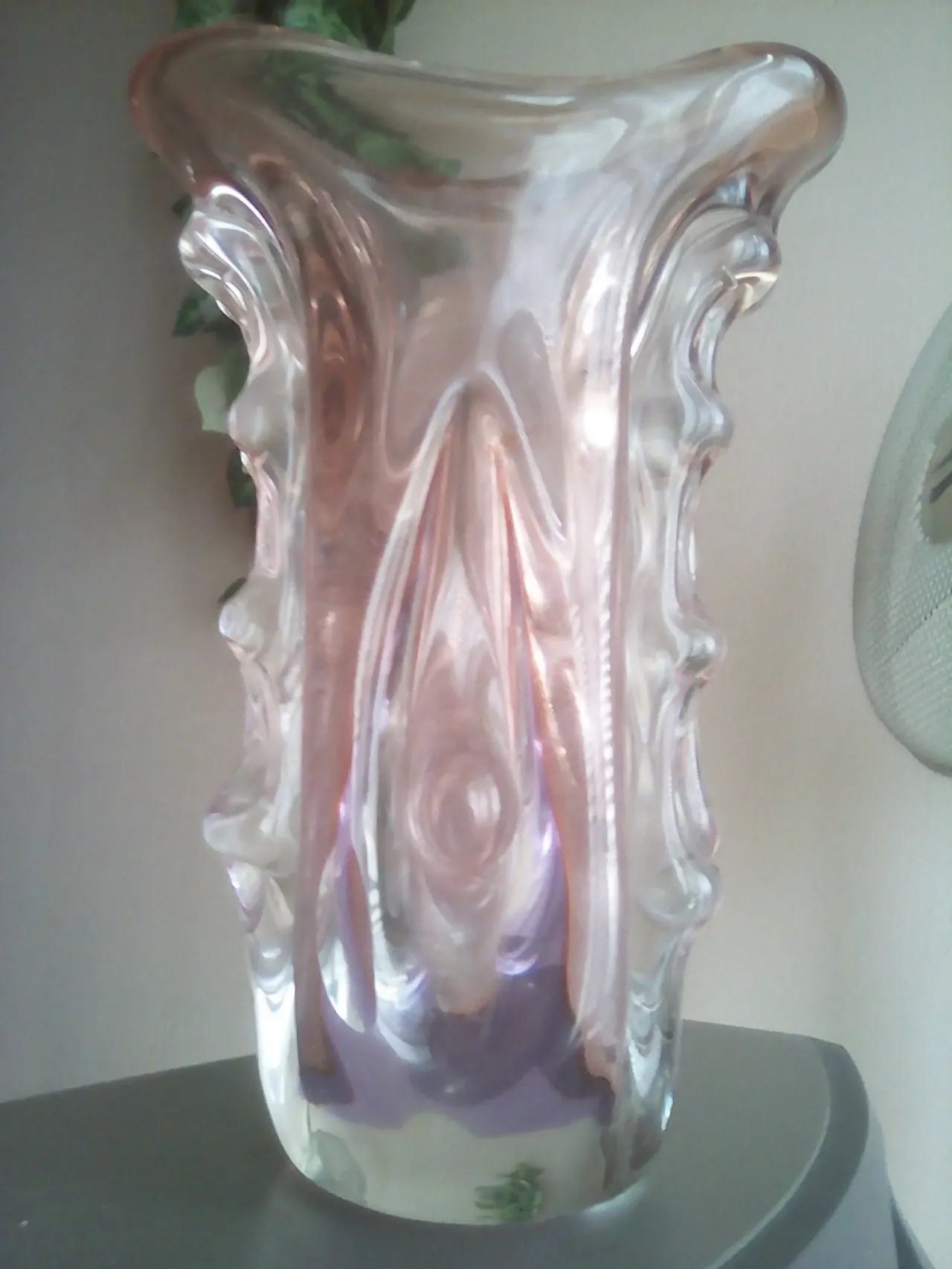 Ваза чешское стекло Богемия 8