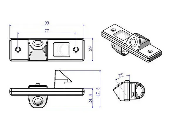 Камера заднего вида Chevrolet Aveo Captiva Cruze Epica Lacetti Lanos 6