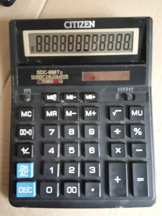 Калькулятор  Optima, Skiper, Brilliant, CITIZEN 3