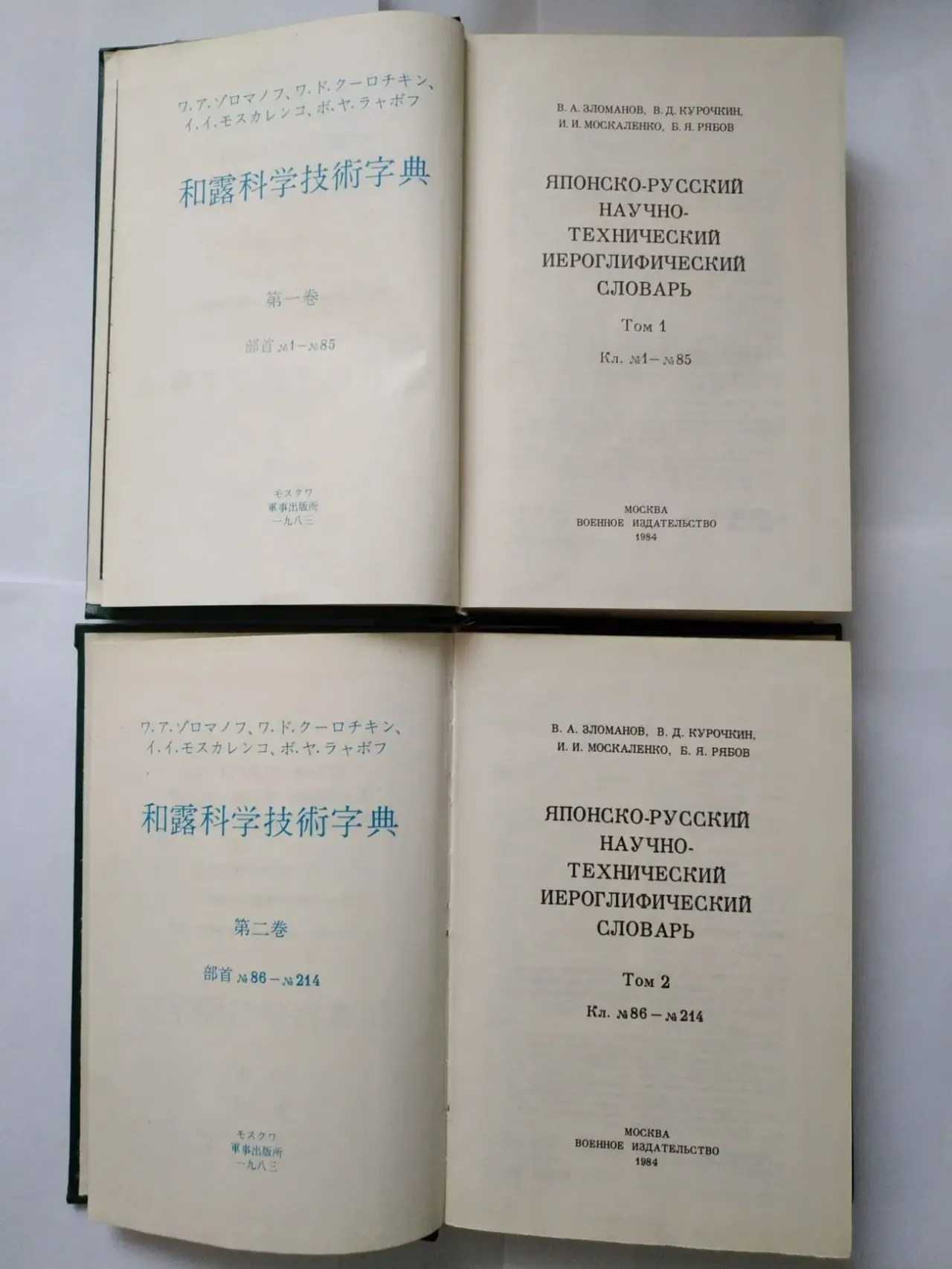 Японско-русский научно-технический иероглифический словарь (в 2 томах) 2