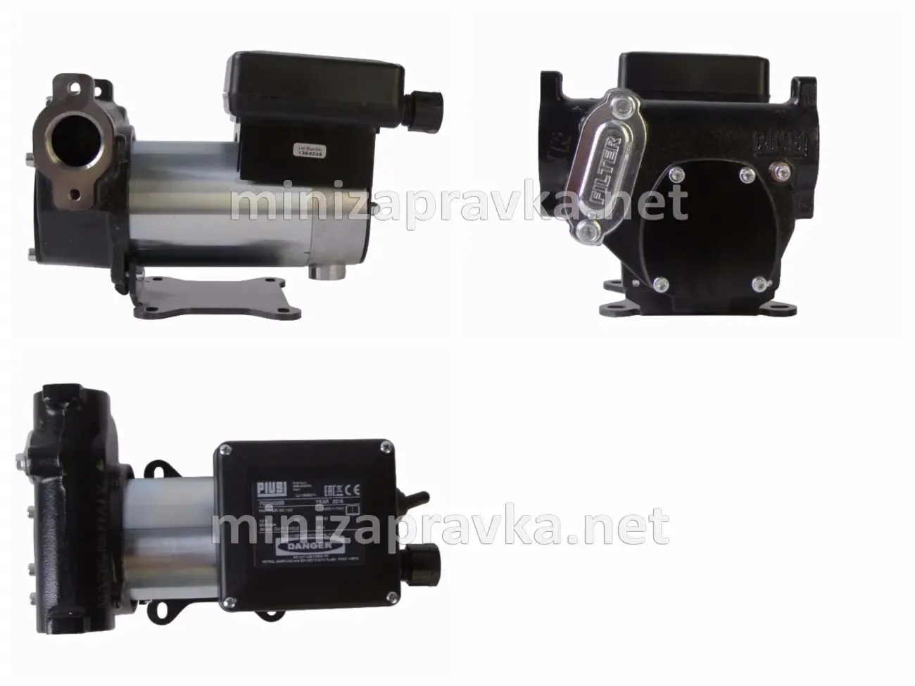 Переносний насос з ручкою для дизпалива 12В 56л/хв Італія 3