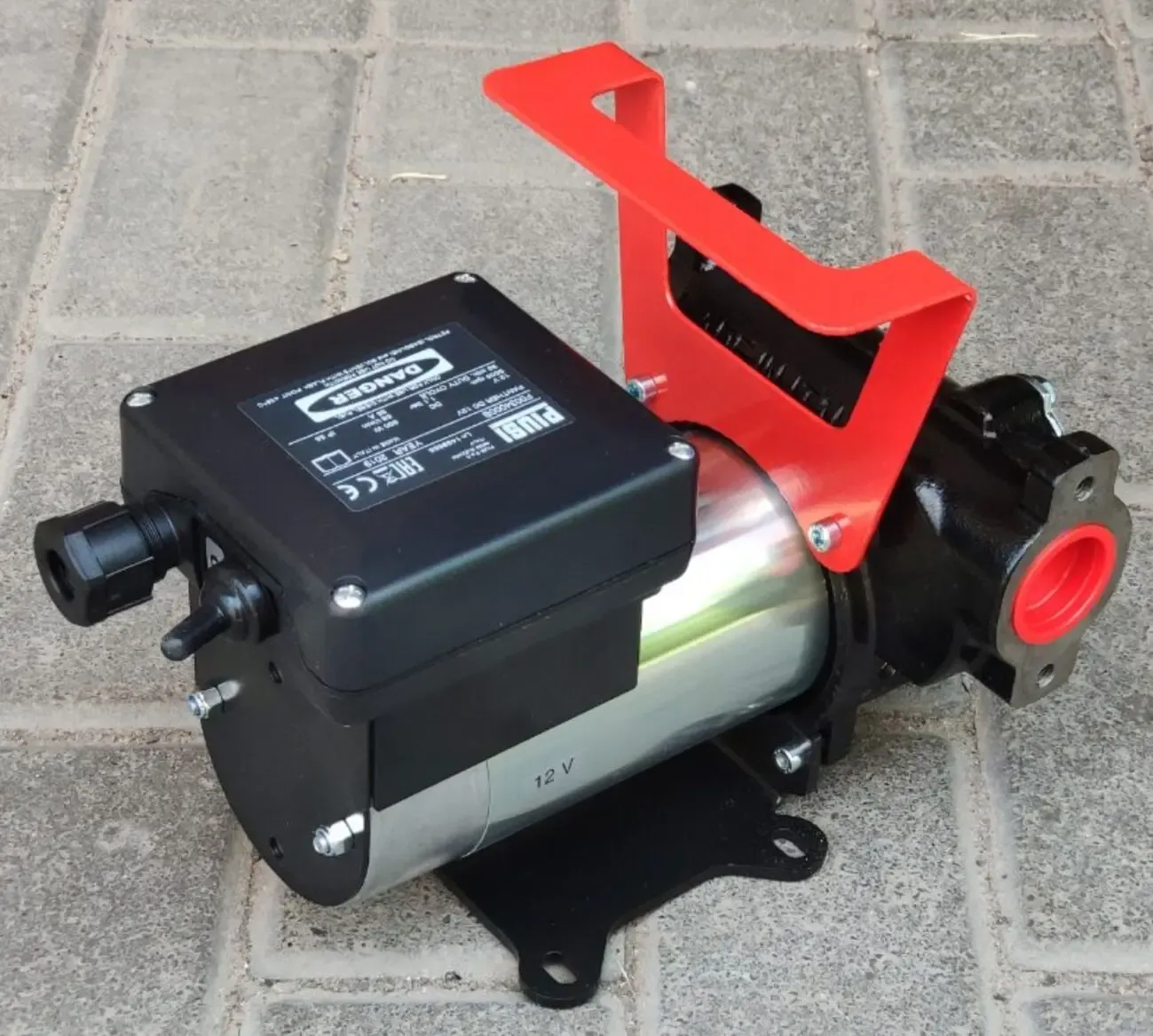 Переносний насос з ручкою для дизпалива 12В 56л/хв Італія 2