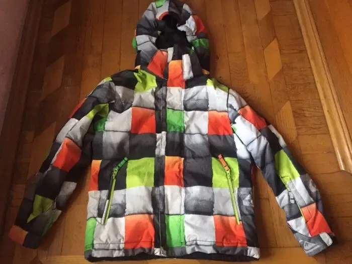 Куртка детская б/у для сноуборда/ г.лыж/ повс.исп. ф.Quiksilver,р.10к 6