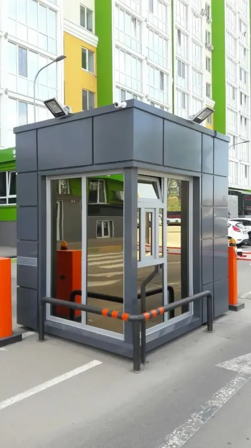 Пост охорони з фасадом з композитних касет. 7