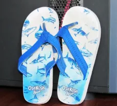 Фирменные вьетнамки шлепанцы OshKosh, США, 19,5 см