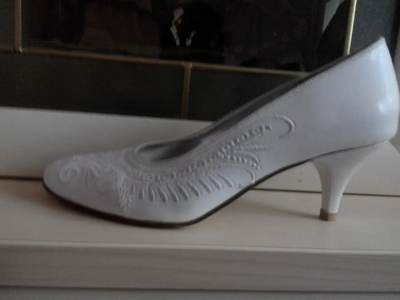 Білі весільні туфлі 4