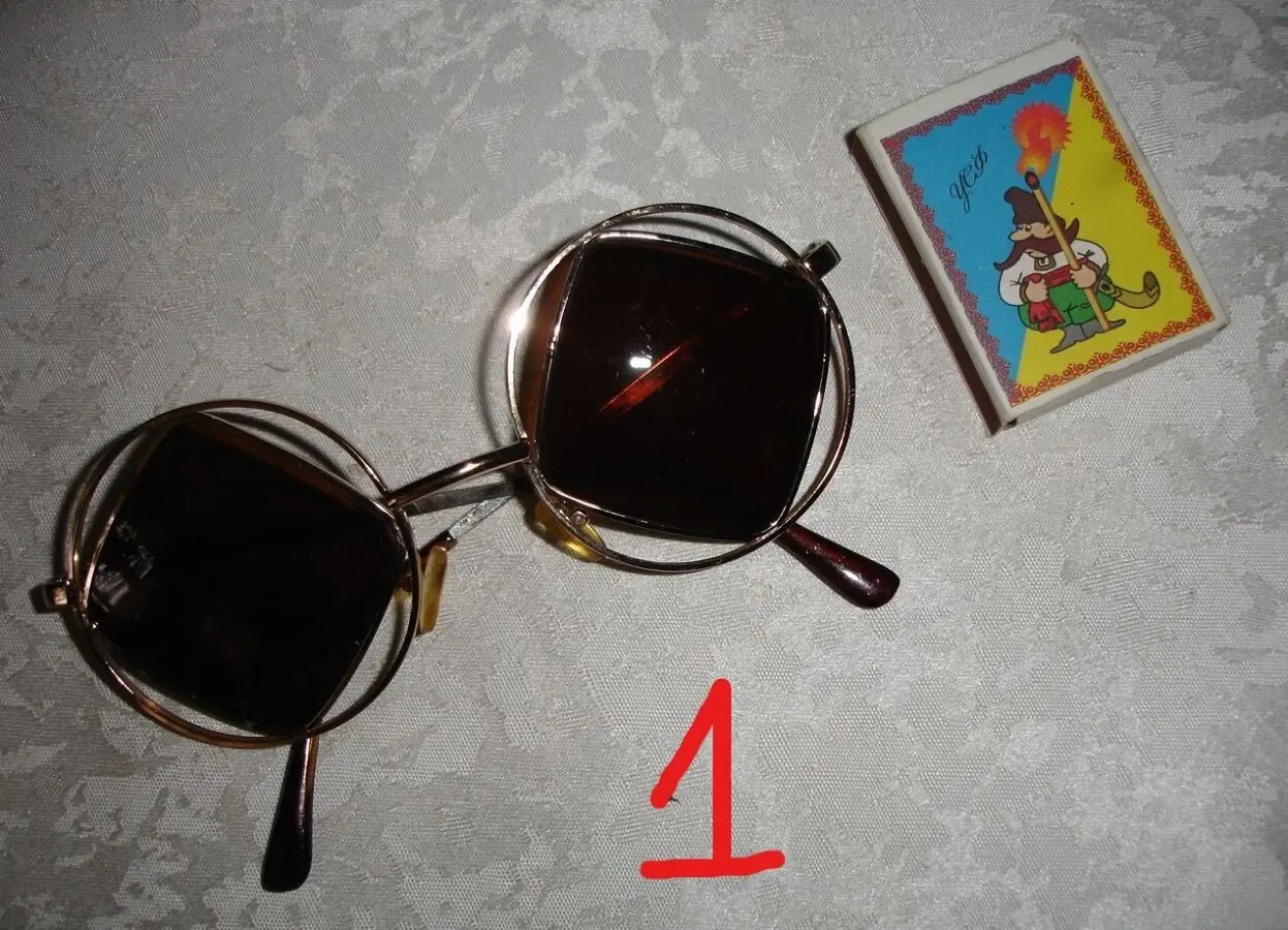 Очки/окуляри сонцезахисні, металева оправа, жіночі, стан нових 3