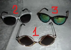 Очки/окуляри сонцезахисні, металева оправа, жіночі, стан нових