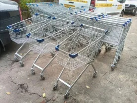 Торговые тележки 72 л. Viz 012-1 б/у, покупательские тележки б у