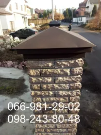 Колпаки на забор, Колпаки на столбики забора, Накрывка на столбы.