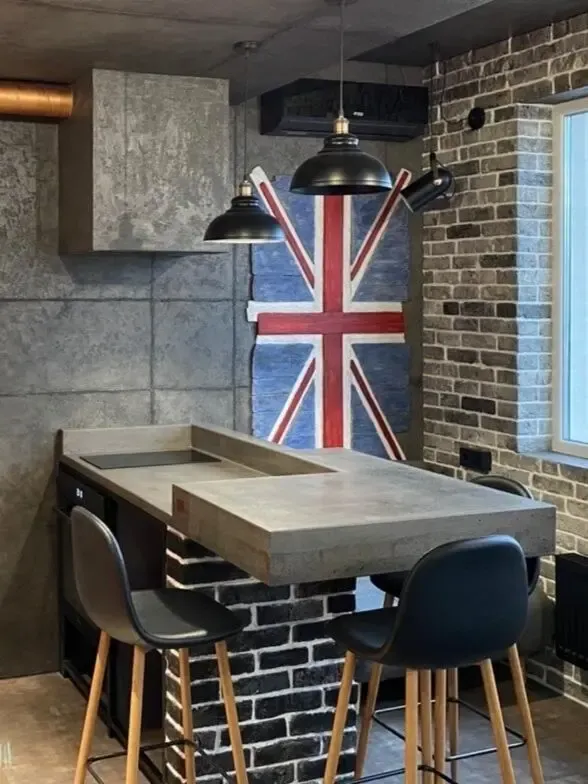 Кухни под заказ из бетона,бетонная столещница,барная стойка, остров 4