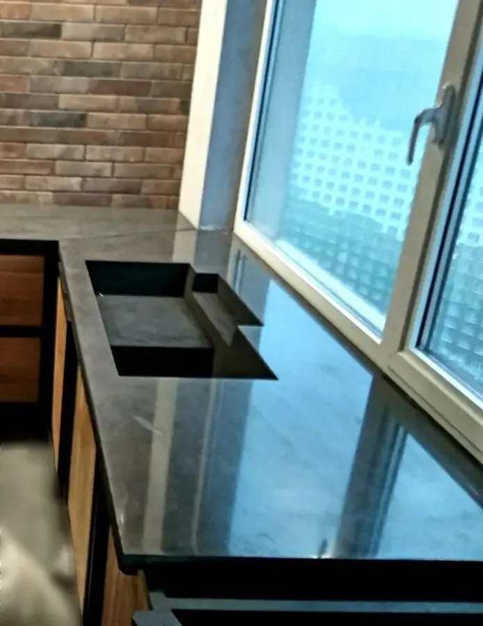 Кухни под заказ из бетона,бетонная столещница,барная стойка, остров 7