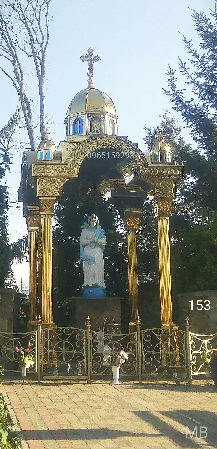 Каплычка верхушка  крыша козырек часовня каплица  купол крест 2