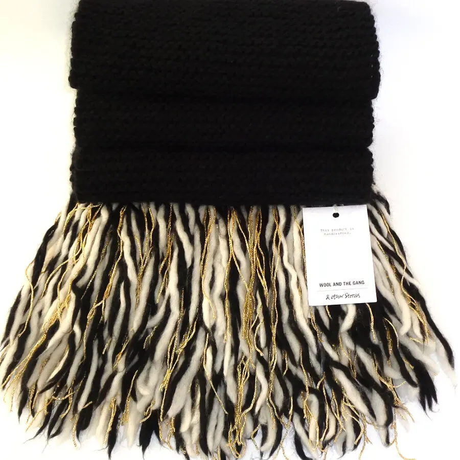 &other stories Швеция 100% перуанская шерсть длинный шерстяной шарф 2