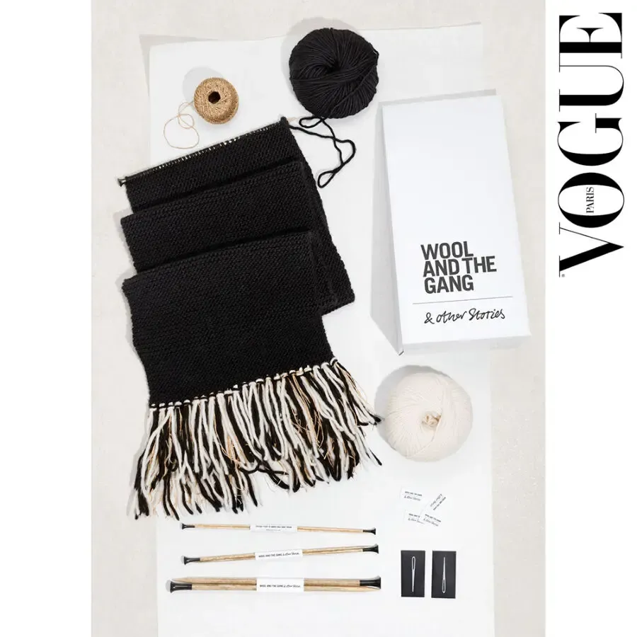 &other stories Швеция 100% перуанская шерсть длинный шерстяной шарф 9