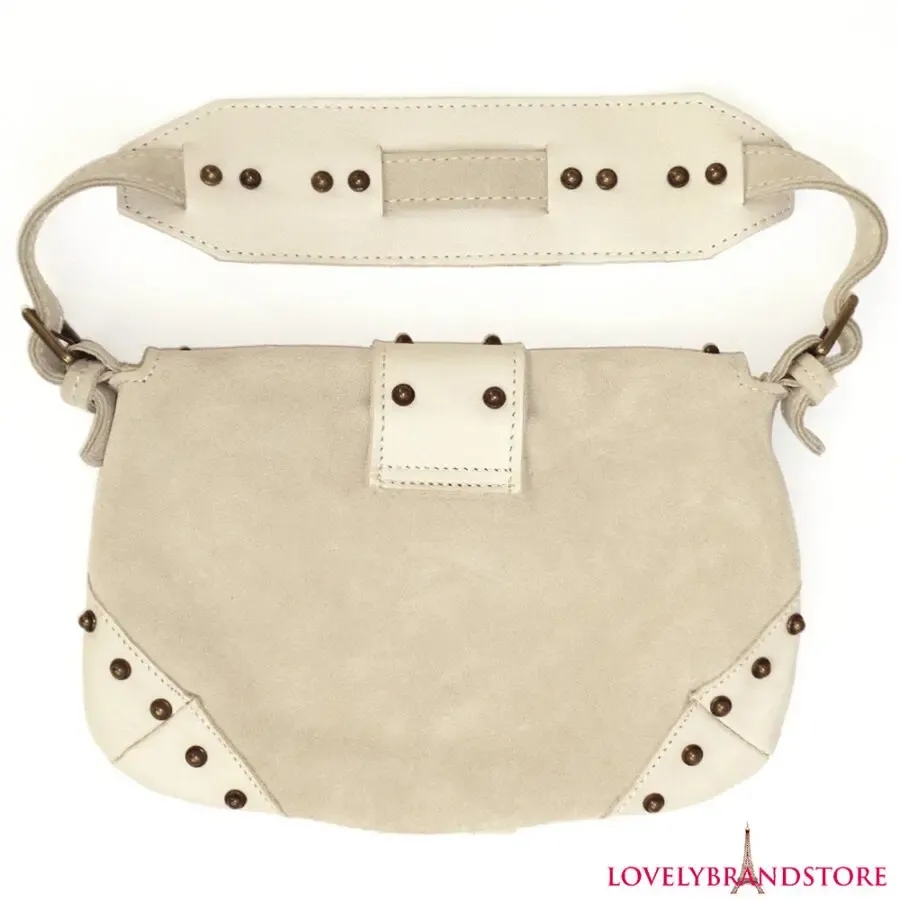 ZARA Испания сумочка 100% замша и кожа кожаная сумка на плечо клатч 4