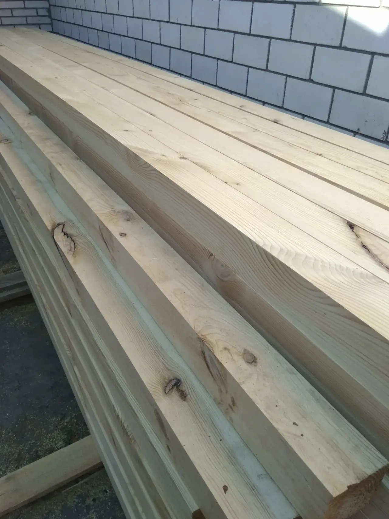 Брус строганный 100х100х4500 100х100х4000 мм. сухой фасадный Сосна 2