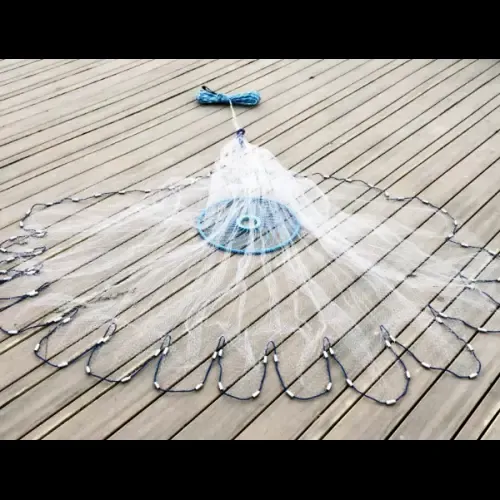 Кастинговая сеть парашют с большим кольцом фрисби из лески Американка 2