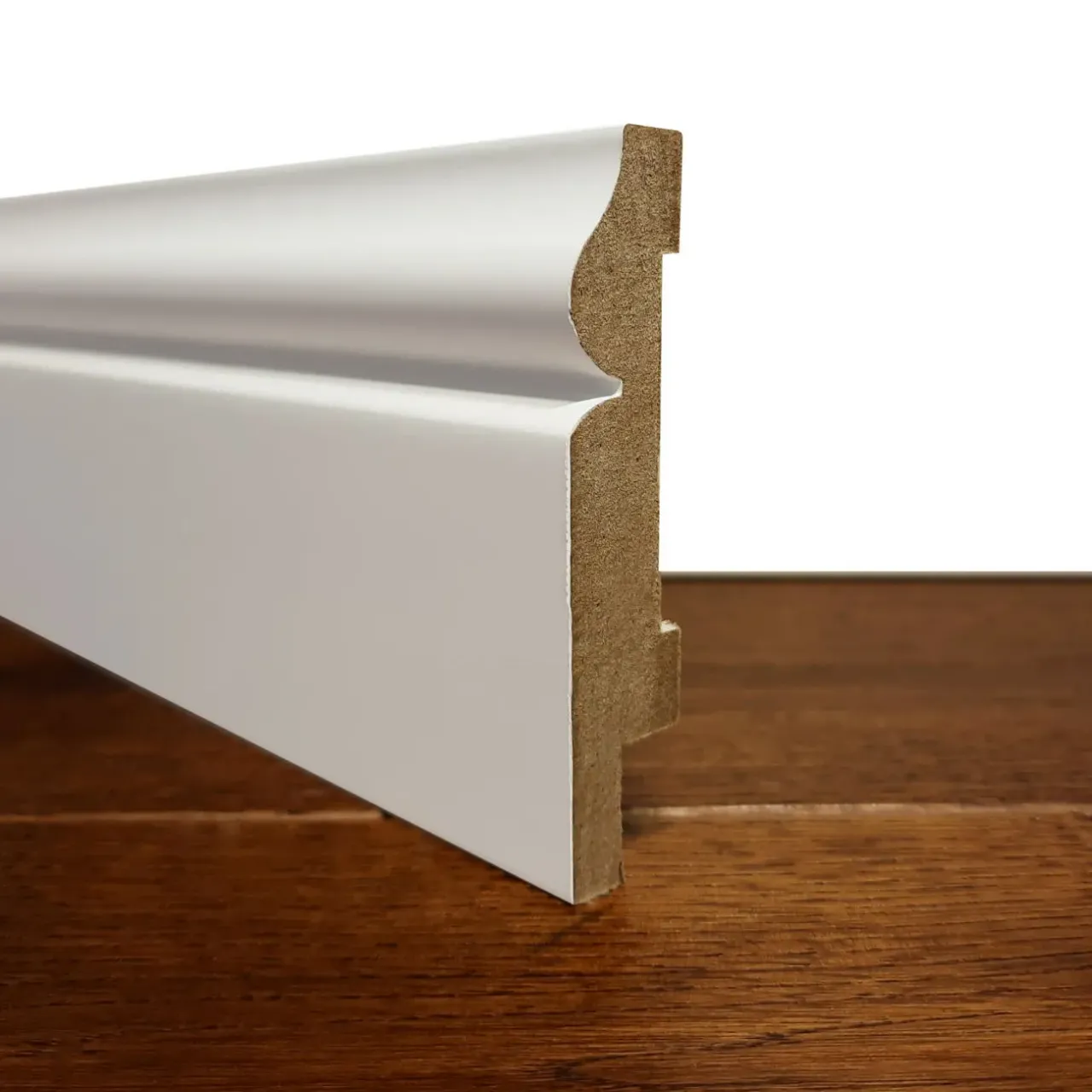 Плинтус МДФ Влагостойкий Белый Крашенный 16x70х2040мм Киев 9