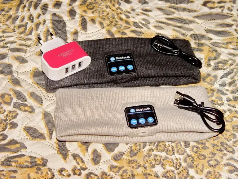 Bluetooth наушники. Музыкальная повязка на голову. 4