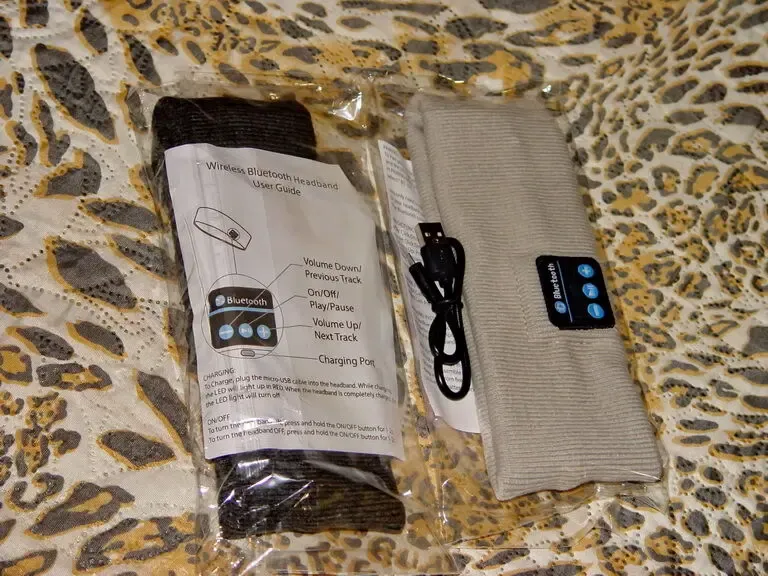 Bluetooth наушники. Музыкальная повязка на голову. 5