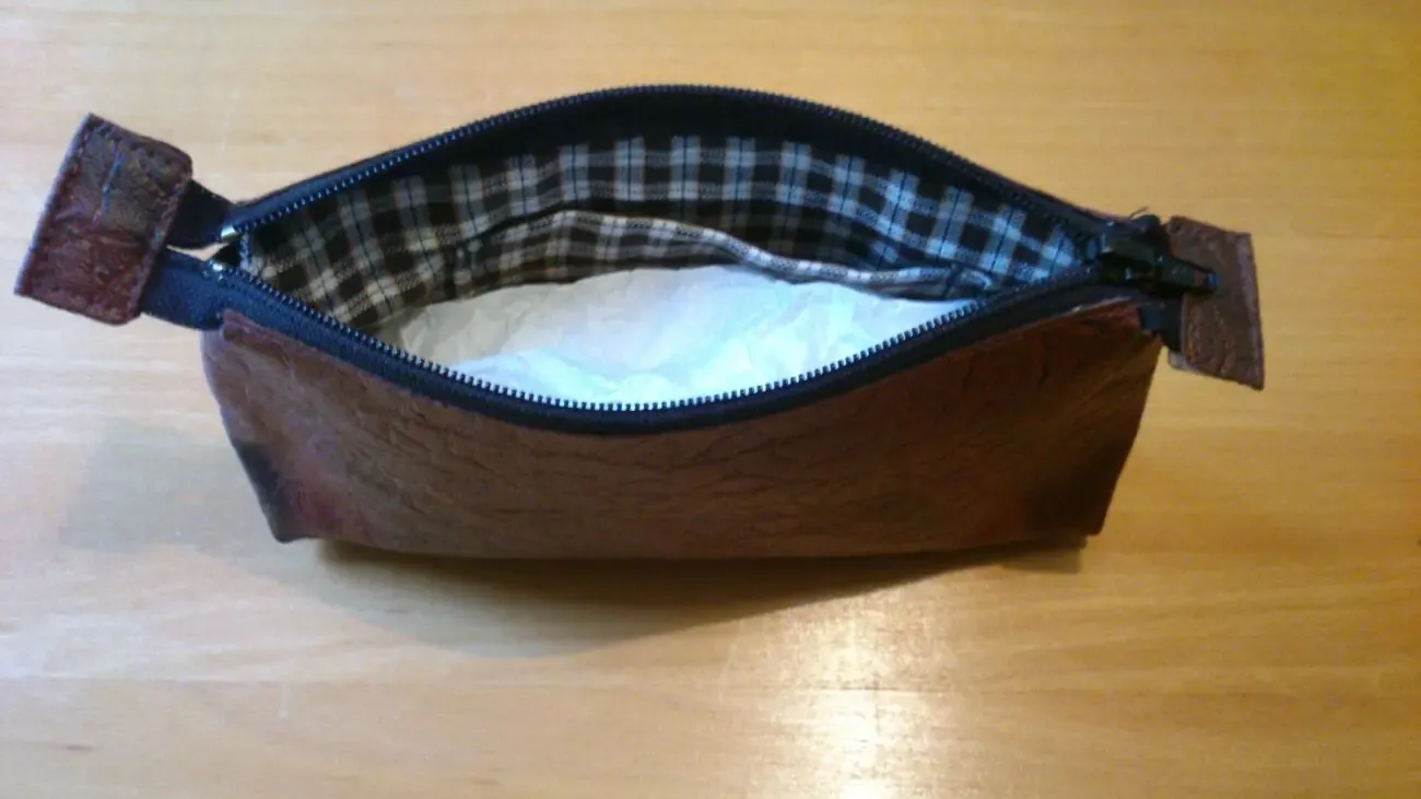 Косметичка из натуральной кожи 5