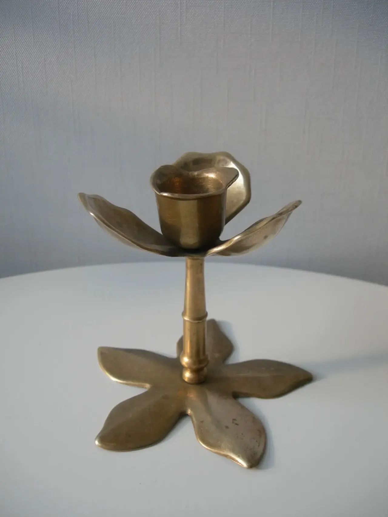 Подсвечник, цветок, бронза, Германия, новый 6
