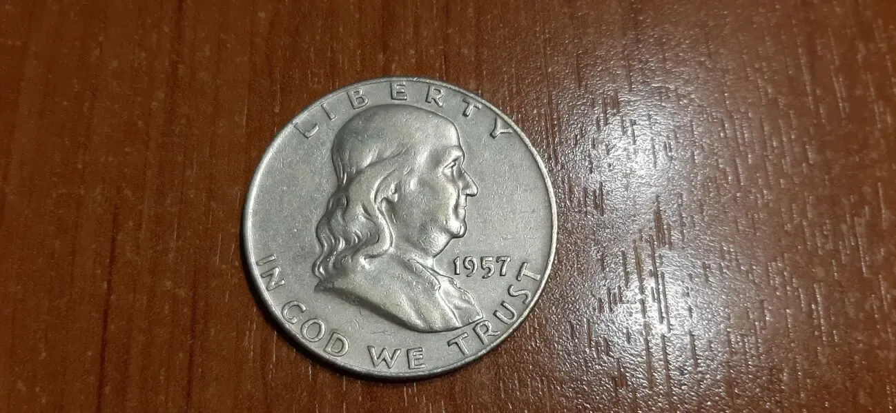 2 монеты по пол доллара США . Серебро 3