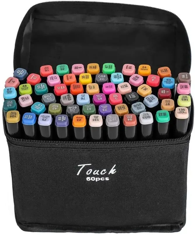 Набор скетч-маркеров Touch Raven, 48 шт. - маркеры для рисования 3