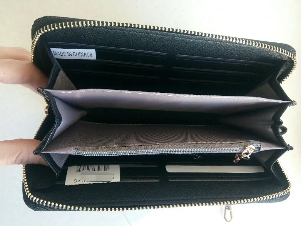 Стильный кошелёк клатч с ремешком 2 цвета 9