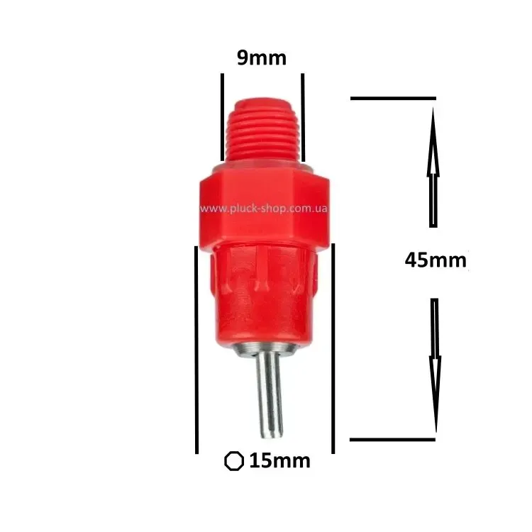Ниппельные поилки для цыплят перепелов, бройлеров, кур (разборные 360) 4