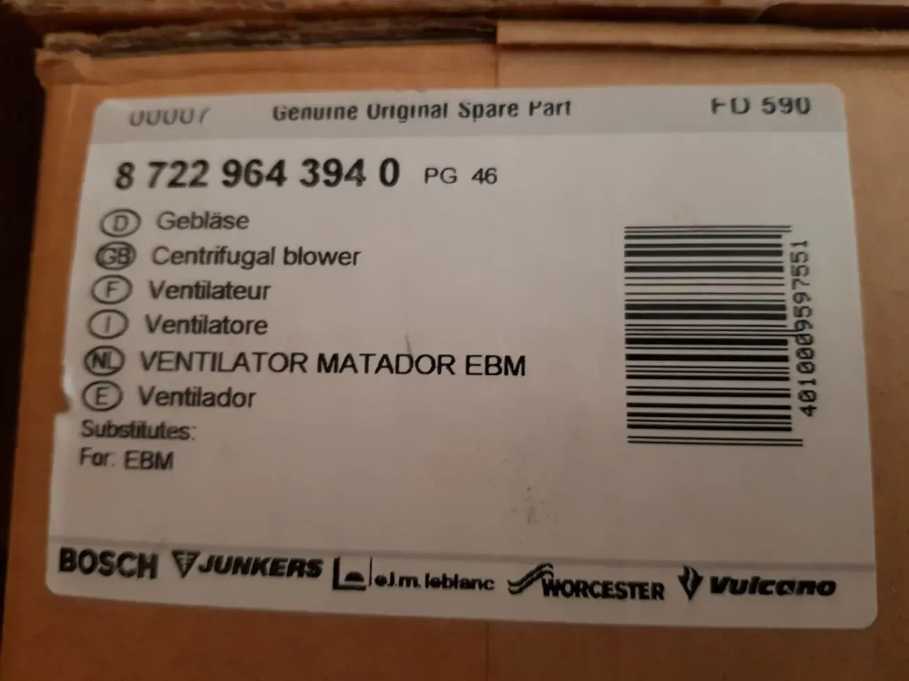 EBM RL97/3400-A13-3030LH-93 4