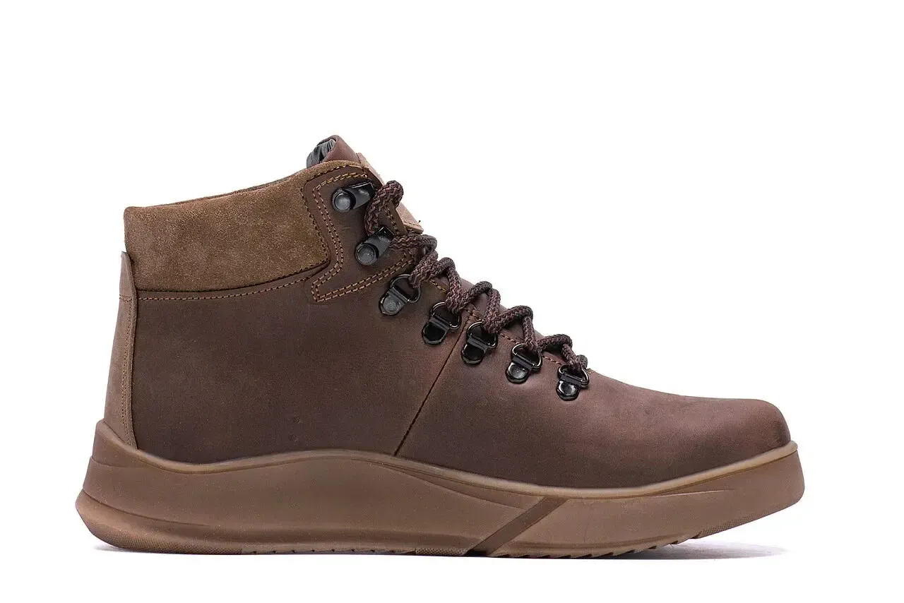 Мужские зимние ботинки Чоловічі черевики из натуральной кожи.ECCO 5