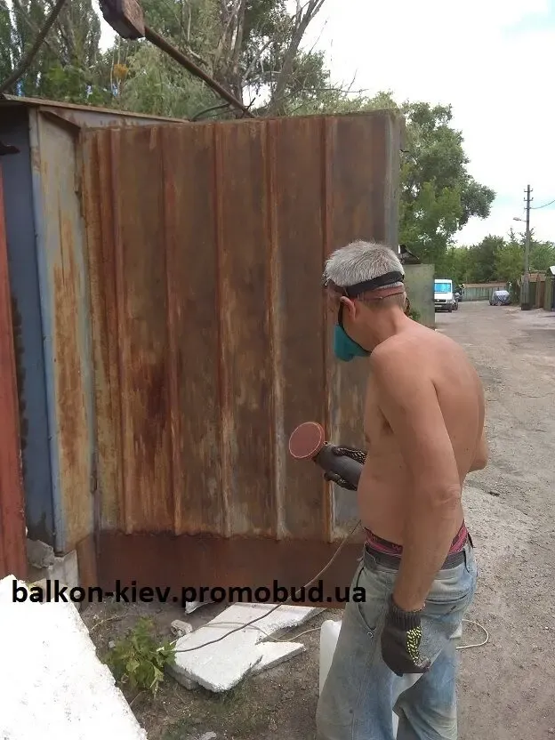 Очистка гаража перед покраской