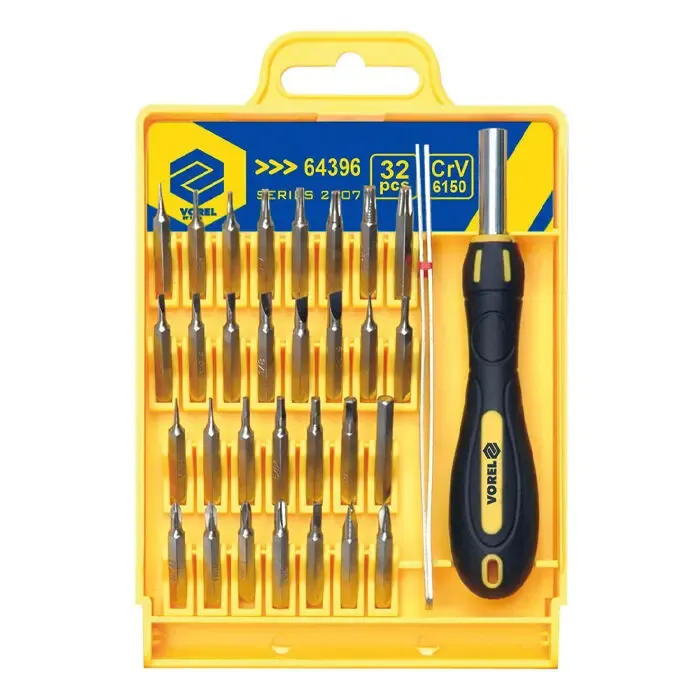 Набор отвёрток VOREL для точных работ, комплект 32 шт.#