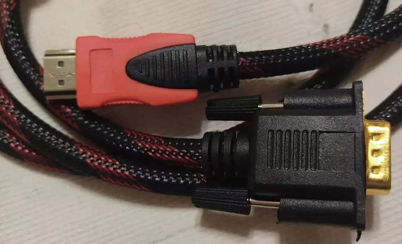 Высокоскоростной позолоченный усиленный кабель GBX HDMI-VGA 8