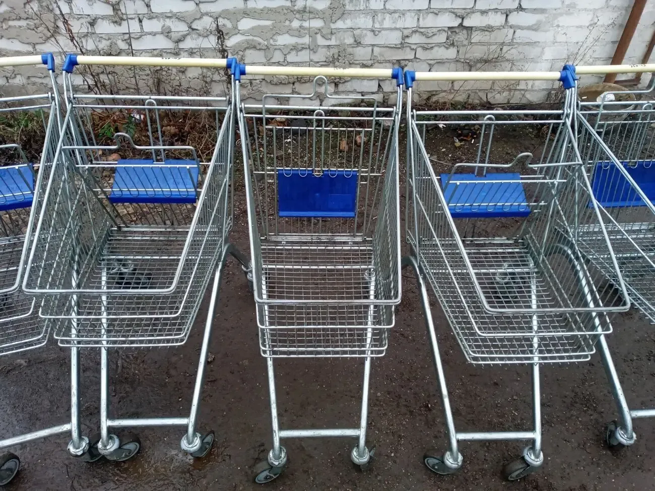 Тележки покупательские Viz-bt 080-2s б/у Торговые тележки б у 5