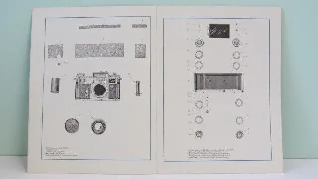 Каталоги деталей для фотоаппаратов:Киев-4,4М,15,17,6С TTL,88TTL.Новые 2