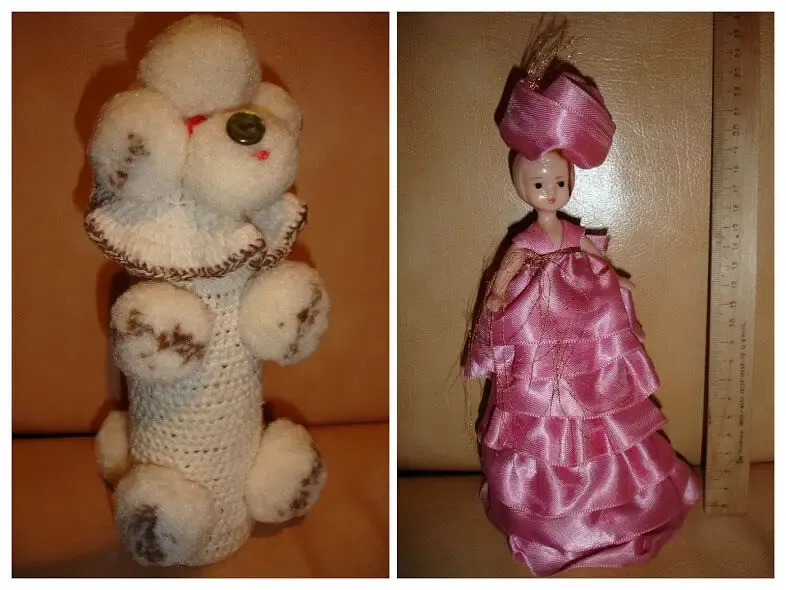 Подарки/подарунки ручної роботи - СОБАКА і ЛЯЛЬКА; стан нових