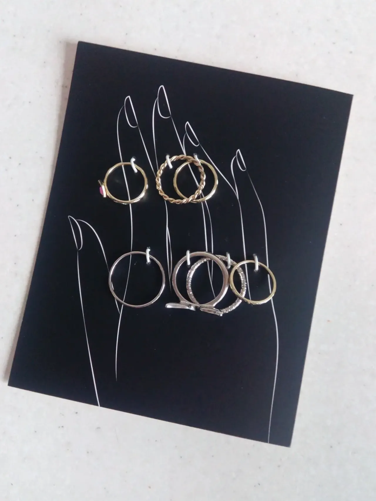 Набор колец фаланговых Avon 7шт. 5