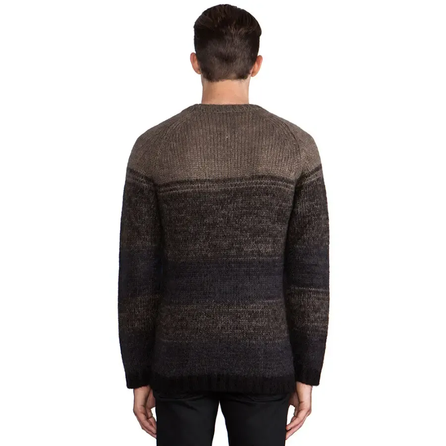 Diesel Италия р. S мужской вязаный свитер 30% мохер джемпер мохеровый 3