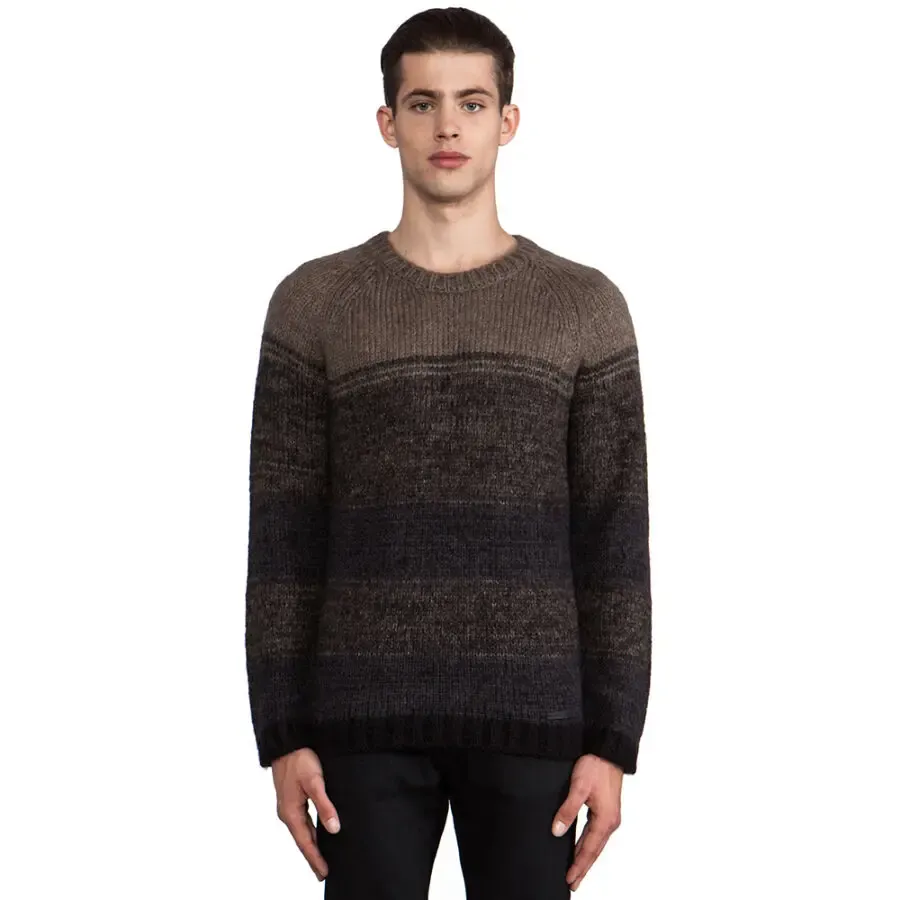 Diesel Италия р. S мужской вязаный свитер 30% мохер джемпер мохеровый