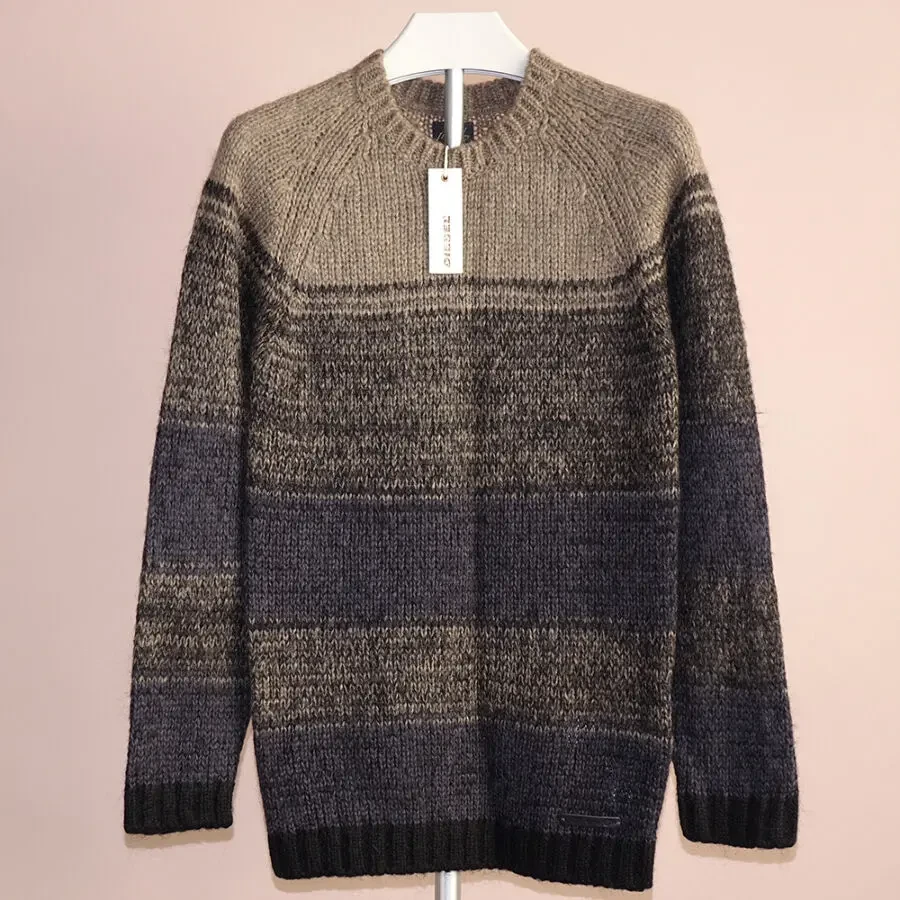 Diesel Италия р. S мужской вязаный свитер 30% мохер джемпер мохеровый 6