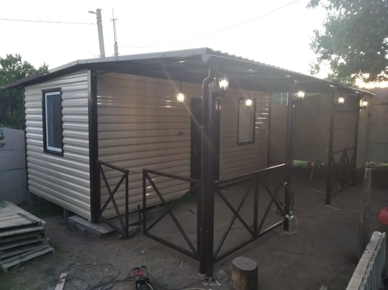 Модульные дачные садовые дома, дачные вагончики 8