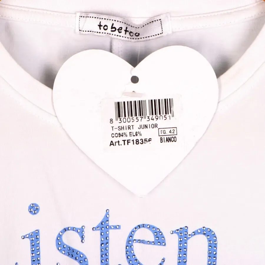 To Be Too Италия футболка со стразами 12-14 л/152-164 майка на девочку 4