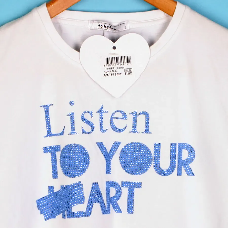 To Be Too Италия футболка со стразами 12-14 л/152-164 майка на девочку 5