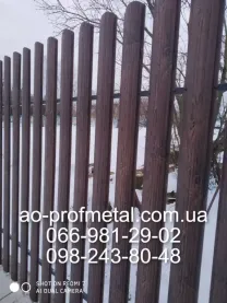 Штакетник под дерево, Евроштакетник под дерево "Орех с сучком 3Д", Кие