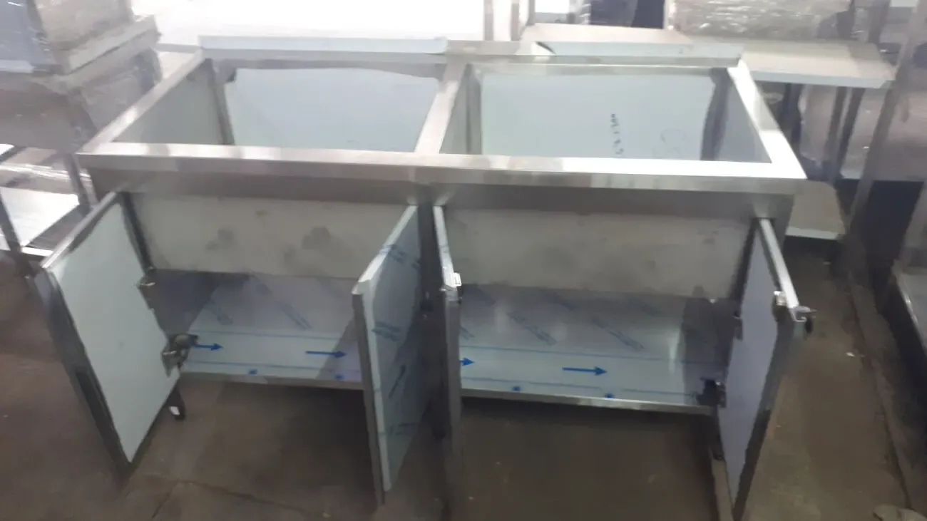 Тумбы-мойки, столы-тумбы мебель из нержавеющей стали 4
