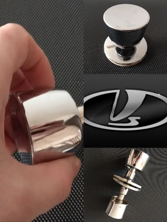 Ручки дверні міжкімнатні АвтоВАЗ  Нікельовані 5