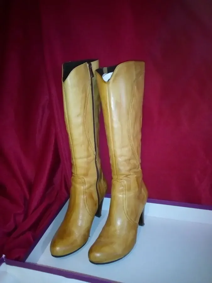 Сапоги женские 38 размер, высота 46 сантиметров 5